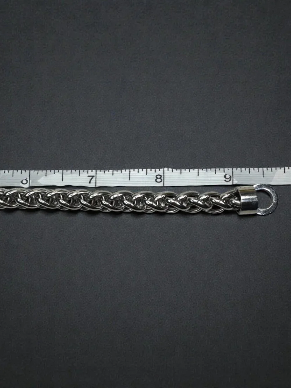 Stainless Steel Byzantine Chain Bracelet Biker 2000s